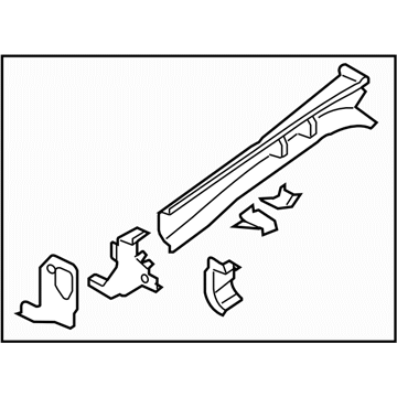 Subaru 51629FG0309P PB001116 Frame Side Ff Complete L