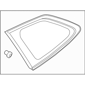 Subaru 65209AL13A Glass Assembly Rear Quarter L