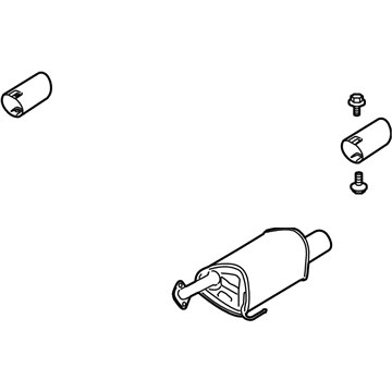 Subaru 44300AG78A MUFFLER Assembly LH Sensor