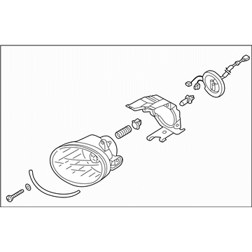 Subaru 84501SA100 Fog Light Assembly Front RH