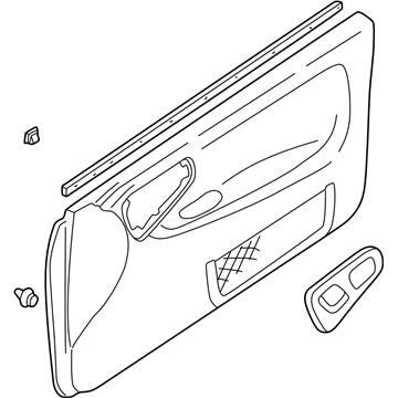 Subaru 94217FA091EM Trim Panel Front Door Left