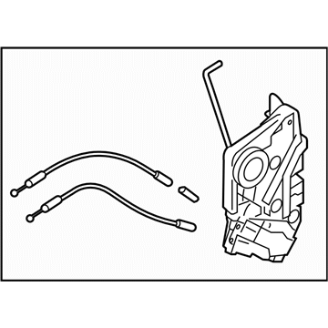 Subaru 61032VA110 Rear Door Lock Actuator Assembly, Left