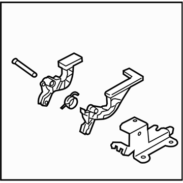 Subaru 57340FJ030 Pull Handle Assembly 4LH