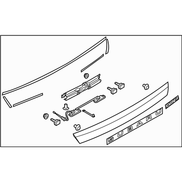 Subaru 91112SA580 GARNISH Assembly Rear Gate B