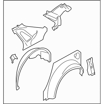 Subaru 51510FG0509P Rear Quarter Complete In RH