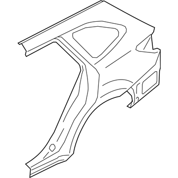 Subaru 51439AL00A9P Rear Quarter Complete Out