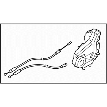 Subaru 61035AL01A Rear Door Lock Actuator Assembly, Left