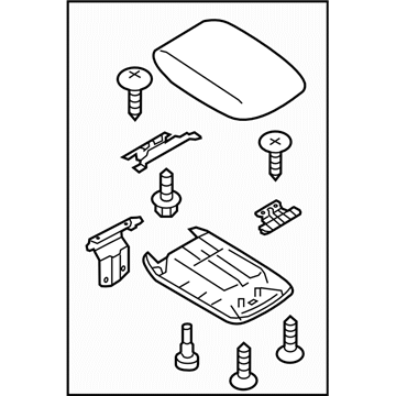 Subaru 92114FJ040VH Console Box Lid Assembly