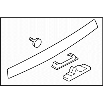 Subaru 91112FG541PG GARNISH Assembly Trunk