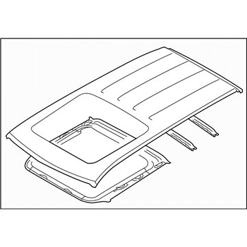 Subaru 53600SG0309P Roof Panel Complete Sr