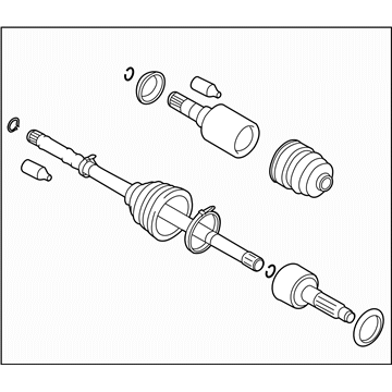 Subaru 28321SC033 Front Drive Shaft Assembly