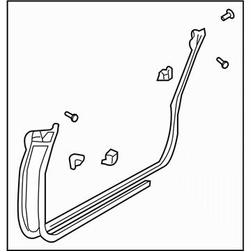 Subaru 63511SA010 Weather Strip Front Door LH