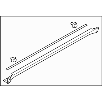 Subaru 91112AG32ANN GARNISH Assembly Side SILL RH