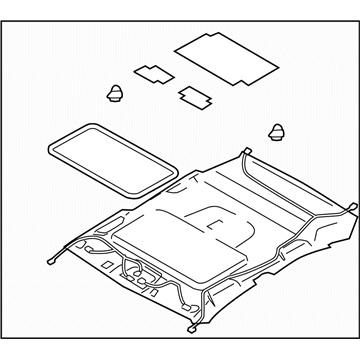 Subaru 94410AG62AOR Trim Panel Assembly Rf Std