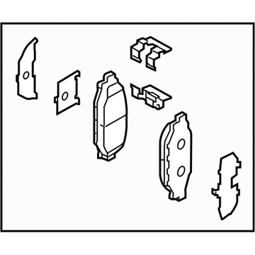 Subaru 26696XA011 Brake Pad Kit Rear