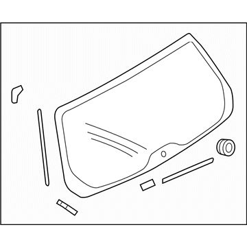 Subaru 63019SC031 Glass Assembly Rear Gate