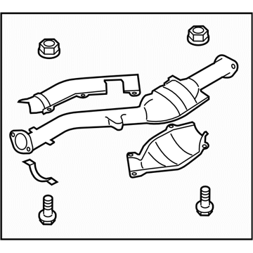 Subaru 44611AA250 Exhaust Pipe Catalytic Converter