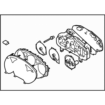 Subaru 85014SA070 Speedometer Instrument Cluster