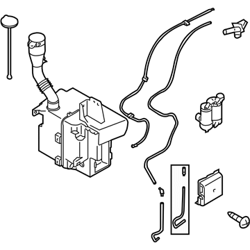 Subaru 86610FE120 Windsheild Washer Tank Assembly