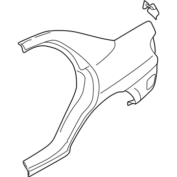 Subaru 51439FE470 Rear Quarter Complete Out LH