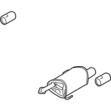 Subaru 44380AG10B MUFFLER Assembly LH Sensor