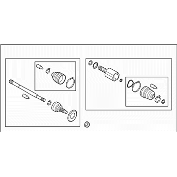 Subaru 28321FJ020 Front Drive Shaft Assembly