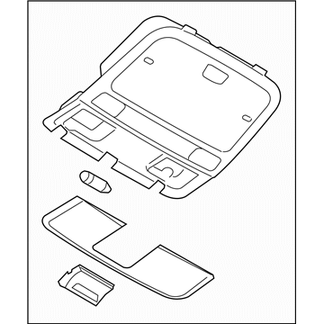 Subaru 92151AG05AOR Console Assembly Over Head Us