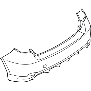 Subaru 57704FG070 Bumper Face Rear