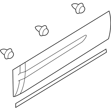 2003 Subaru Legacy Door Moldings - 91112AE41APL