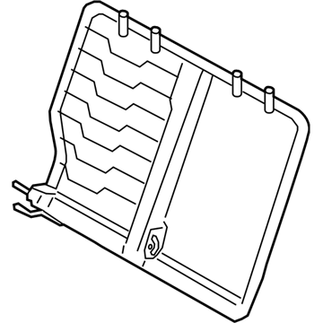 Subaru 64310AL00A Seat Frame Assembly Back