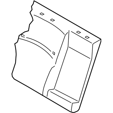 Subaru 64350AL01AWM Rear Seat Back Rest Cover Complete, Right