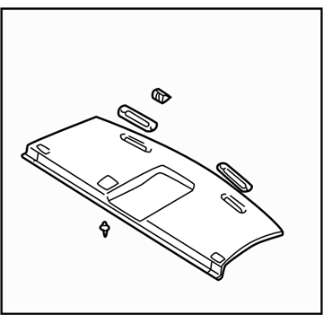 Subaru 65510FE230EU TRIMMING Panel Assembly Rear Shelf U