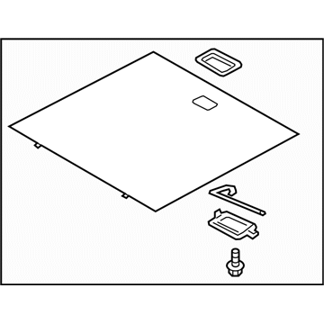 Subaru 95066AL01AVH Mat Floor Rear Center