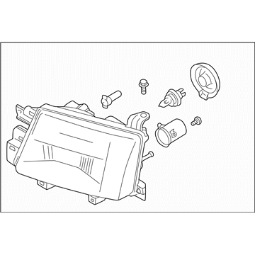 Subaru 84001FC220 Passenger Side Headlamp Assembly