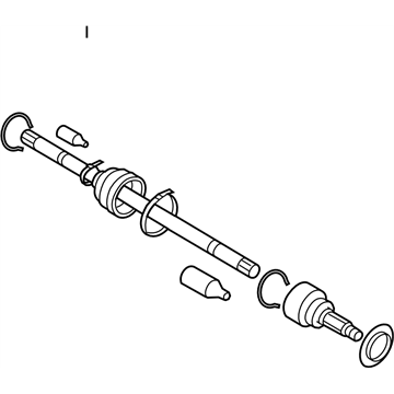 Subaru 28491FG010 Bj Shaft & Boot Kit Rear