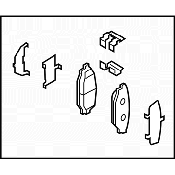 Subaru 26696AG051 Brake Pad Kit Rear