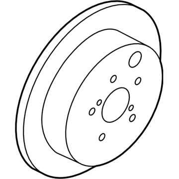 Subaru 26700AJ010 Brake Disc Rear V