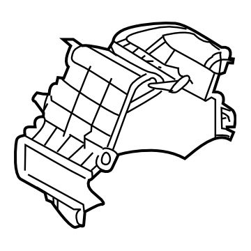 Subaru 72213FG040 Case Blower Intake LH