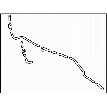 Subaru 86655SG001 Hose Assembly Front Std