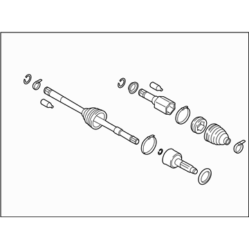 Subaru 28321AJ011 Front Drive Shaft Assembly