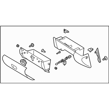 2004 Subaru Impreza STI Glove Box - 66120FE030NV