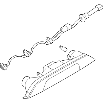 Subaru 84701AE08A High Mount Third Brake Tail Light Harness