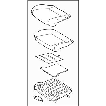 Subaru 64139FG170AQ Cushion Assembly OCPANTRH