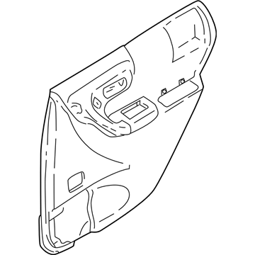 Subaru 94056FC061GA Trim Panel Rear Door RH