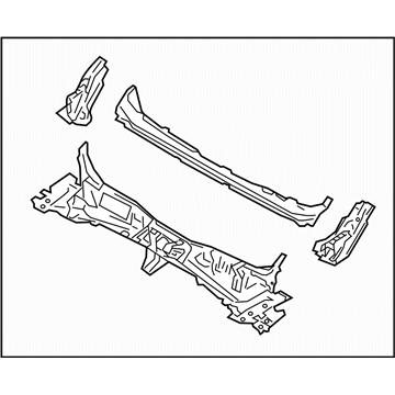 Subaru 51121SG0109P Duct Complete Front Panel