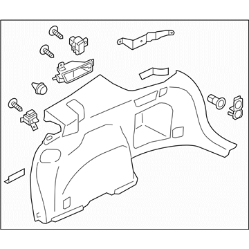 Subaru 94027AL11AVH Trim Panel Assembly Apron Left