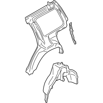 Subaru 51510FC070 Rear Quarter Inner Complete RH