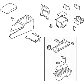 Subaru 92111AG01AWA Console Box Assembly SIA