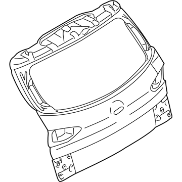 Subaru 60809XA00B9P Panel Complete Rear Gate