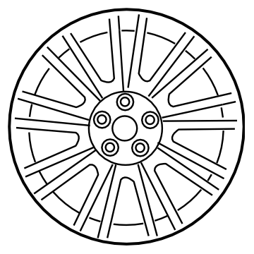 Subaru 28111FG150 Aluminium Disc Wheel